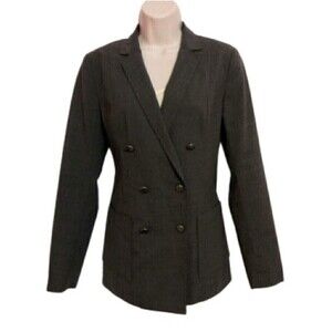 Gap Wool Blend Double Breasted Blazer Jacket Grey Size 4